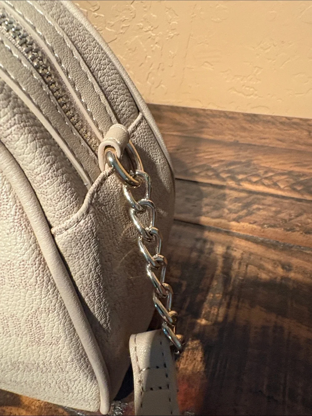 Juicy Couture NWT Vegan Leather Dome Satchel/crossbody in Cafe MSRP $89